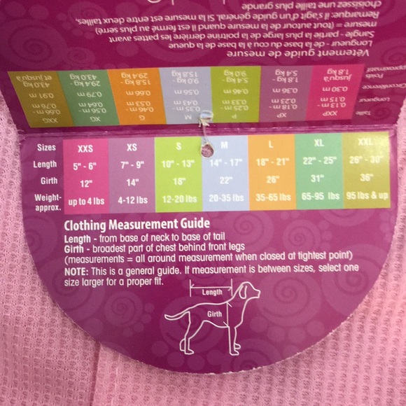 PETRAGEOUS DESIGNS Puppy pajamas. Size XS, The color is Princess Pink. - Picture 4 of 8